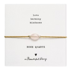 A Beautiful Story - Bracelet - Rose quartz