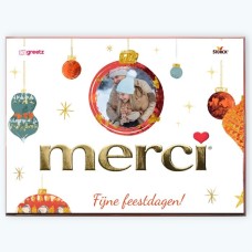 Merci assorti - Happy Holidays with Own Photo & Text - 675 gr