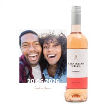 Condado Real | Tempranillo Rosado | Love with your own photo and text | 750 ml