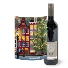 Duc de la Foret - Merlot - Happy Holidays with your own text - 750 ml