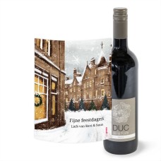 Duc de la Foret - Merlot - Happy Holidays with your own name - 750 ml