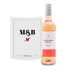 Condado Real | Tempranillo Rosado | Love with your own text | 750 ml