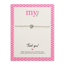 My Jewelery | bracelet clover | silver colored