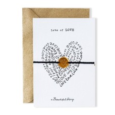 A Beautiful Story | Bracelet on card 'Lots of love'