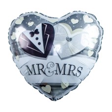 Balloon heart 'Mr and Mrs'