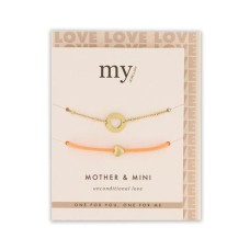 My Jewelery | Mother & Mini bracelet | Gold colored