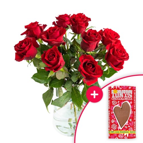 Bouquet Lovingly (10 roses) + Tony's Love