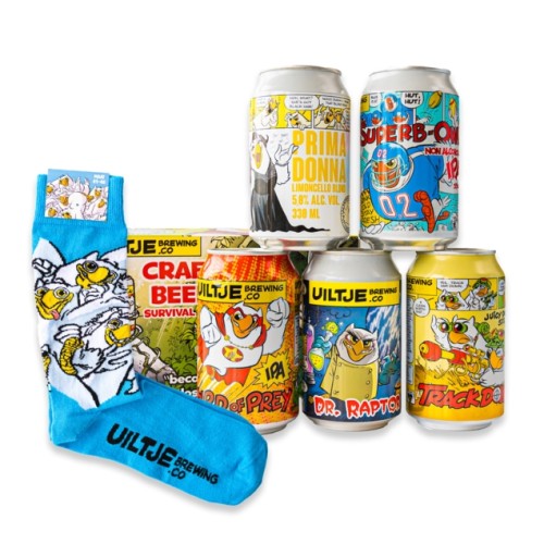 Owl with socks | Beer package | 5x 33 cl