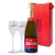 Piper Heidsieck - Brut Glasspack - 750ml with 2 glasses