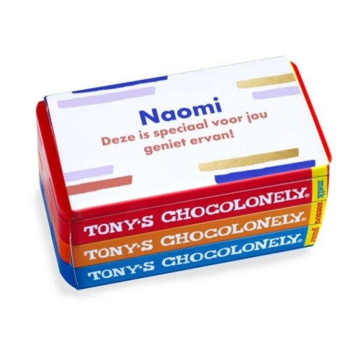 Tony's Chocolonely | Stacking tin | Special with own text and name