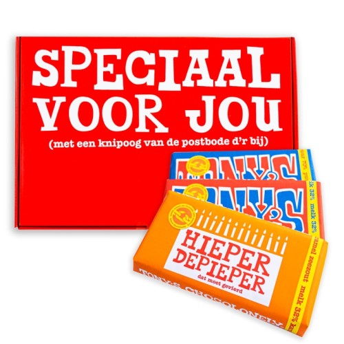 Tony's Chocolonely | Gift box Hip deep | 3 bars