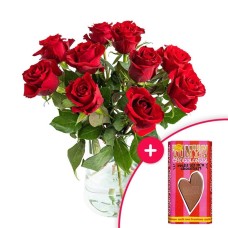 Bouquet lovingly + Chocolate heart Tony's 180g
