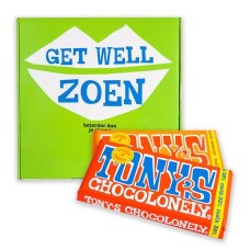 Tony's Chocolonely | Giftbox Get well kiss | 2 bars