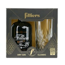 Filliers dry gin 28 and the glass (Gin from Belgium) - 46%