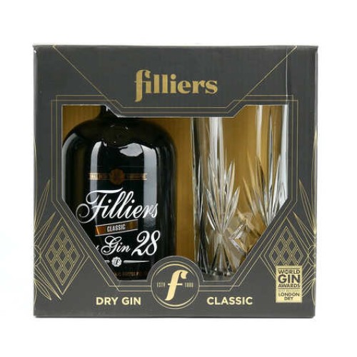 Filliers dry gin 28 and the glass (Gin from Belgium) - 46%