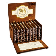 Wooden box with 54 chocolate cigars