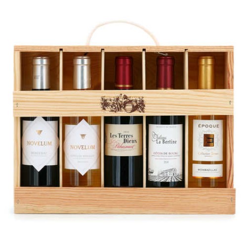 Box of 5 Bordeaux and Dordogne wines