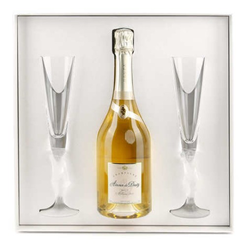 Deutz Champagne Cuvee Amour in 2 glasses gift case