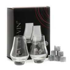 2 Glasses and 6 Whisky Ice Cubes Gift Set