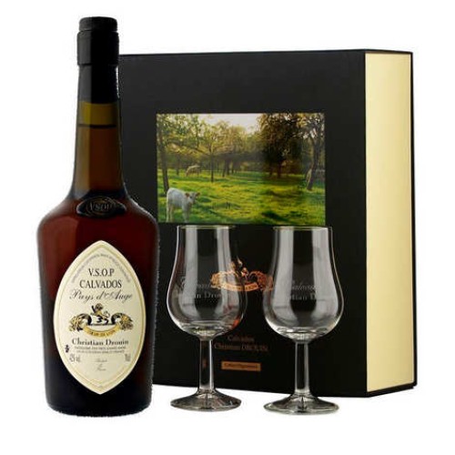 Christian Drouin Calvados VSOP 40% in gift box