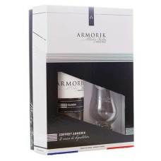 Box ARMORIK Classic + 2 glasses - Breton Whisky 46