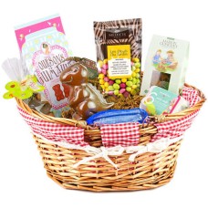 The big basket of Easter chocolates