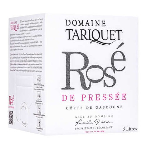 Tariquet Ros de Presse wine in Bag In Box 3L