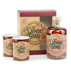 The Demon's share 6 years rum gift box with 2 glasses