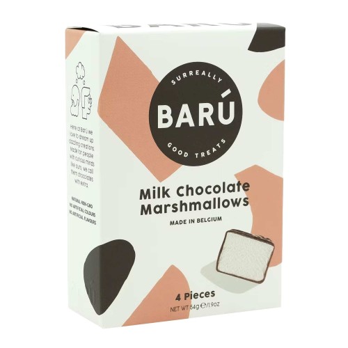 Milk Chocolate Marshmallows Baru (3 boxes of 4 marshmallows)