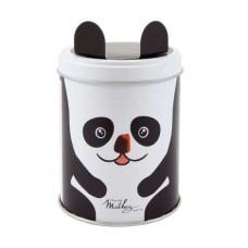 Fancy cocoa truffles in a panda tin (100g tin)