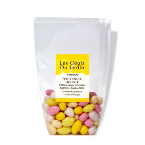 Small Multicolored Eggs Filled with Flavoured Liqueur (150g bag)