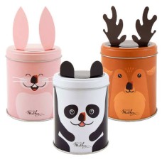 Assortment of 3 boxes of Mathez fancy truffles decorated with animals
