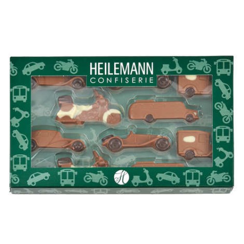 Chocolate oldschool vehicles box (100g box)