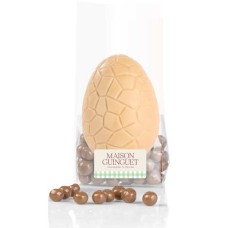 The blond egg and its milk chocolate caramel cereal pearls (3 x 100g bags)