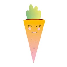 The Easter Carrot to hide - Garnished with small eggs and chocolate squares (92g carrot box)