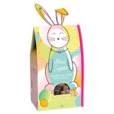Small Easter figurines in dark and milk chocolate with praline filling (120g box)