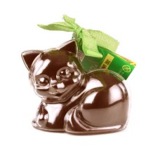 Bimbi - Milk Chocolate Kitty in reusable mould (3 cats of 60g ea.)
