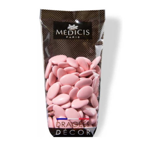 Pink Dark Chocolate Dragees - 70% cocoa (250g bag)