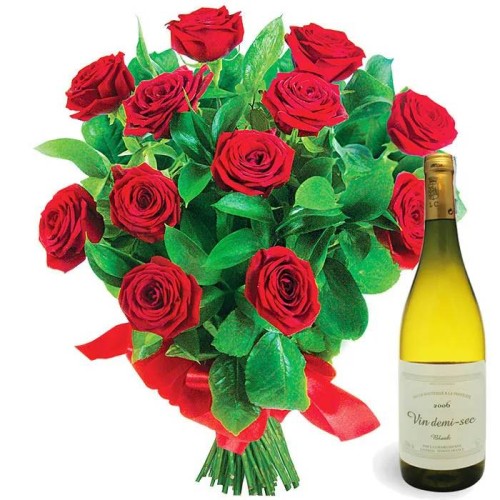 Roses with wine (Small)