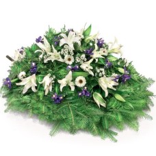 Funeral spray with iris (Big (premium))