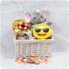 Basket for a cheerful boy
