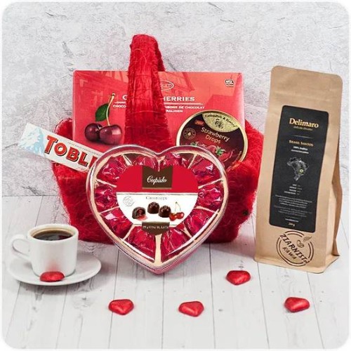 Heart-shaped basket