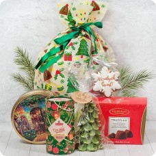 Santa's Small Bag with candle