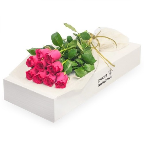 9 pink roses
