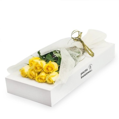 7 yellow roses