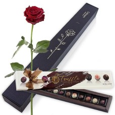 Elegant rose with truffles