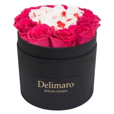 Masterbox - red roses in a black box