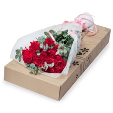 21 red carnations