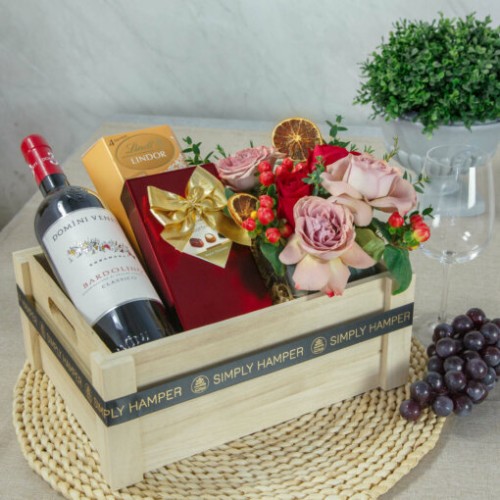 Domini Veneti Bardolino Classico With Flowers & Chocolates