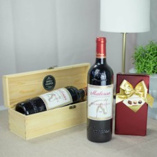 Malesan Vin De France Rouge With Chocolate